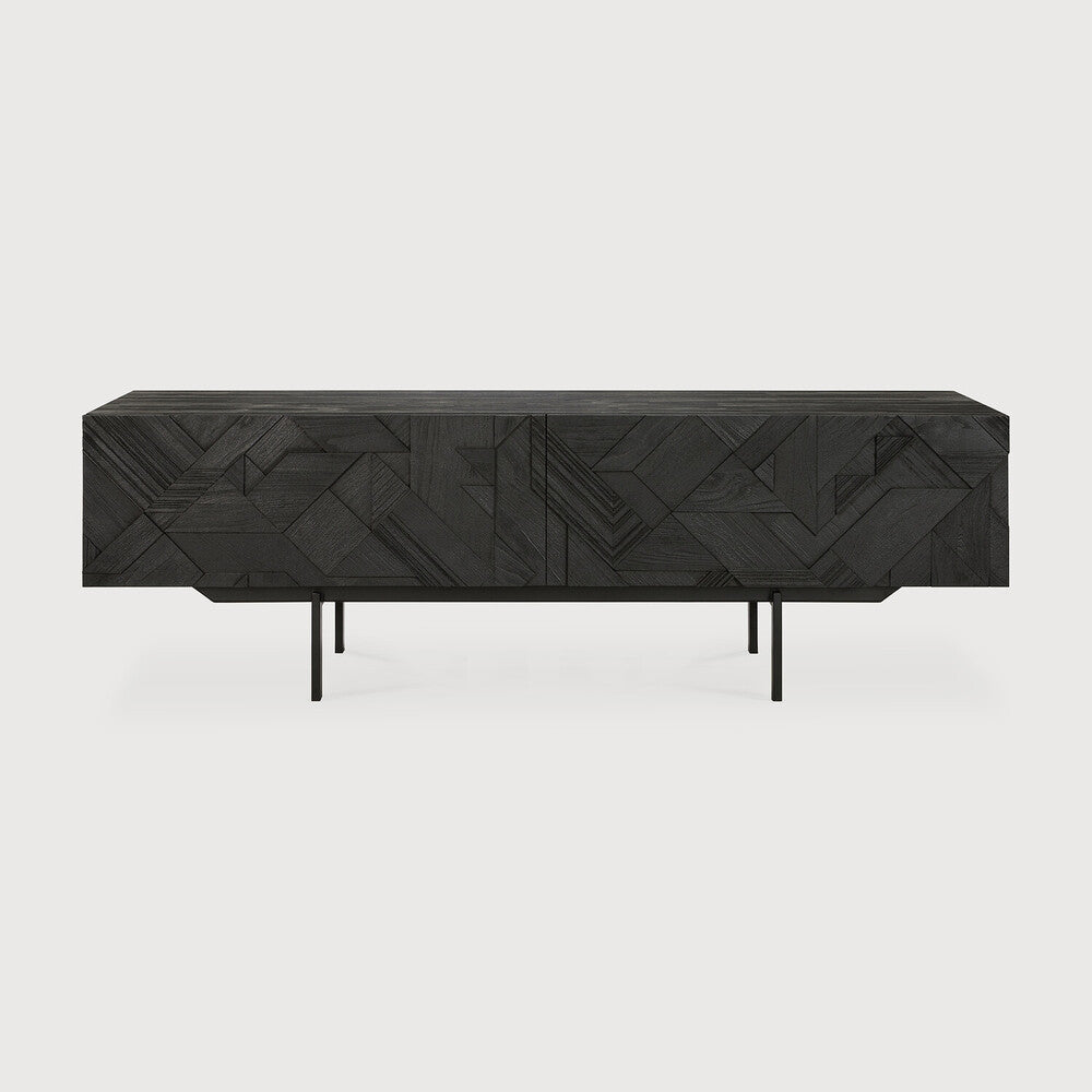 Ethnicraft Graphic TV Cupboard, FSC-certified solid wood furniture by Belgian brand