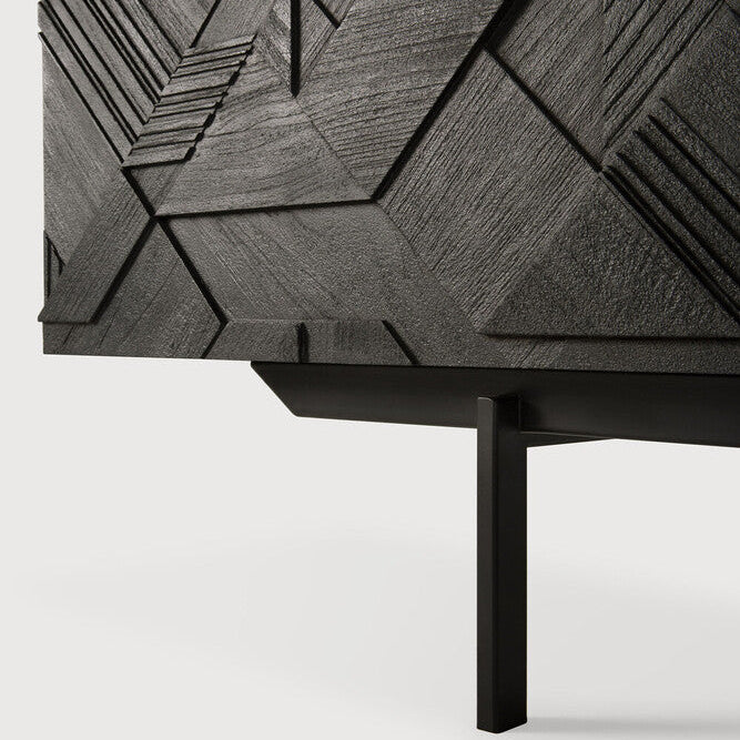 Ethnicraft Graphic TV Cupboard, FSC-certified solid wood furniture by Belgian brand