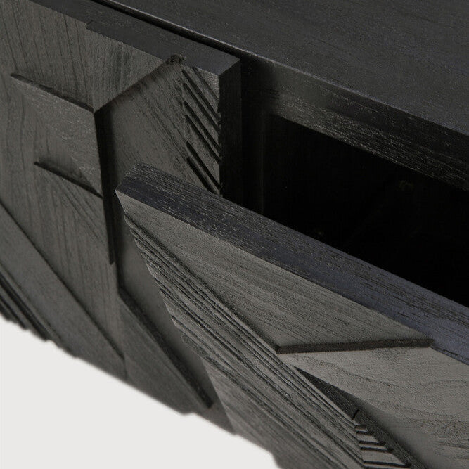 Ethnicraft Graphic TV Cupboard, FSC-certified solid wood furniture by Belgian brand