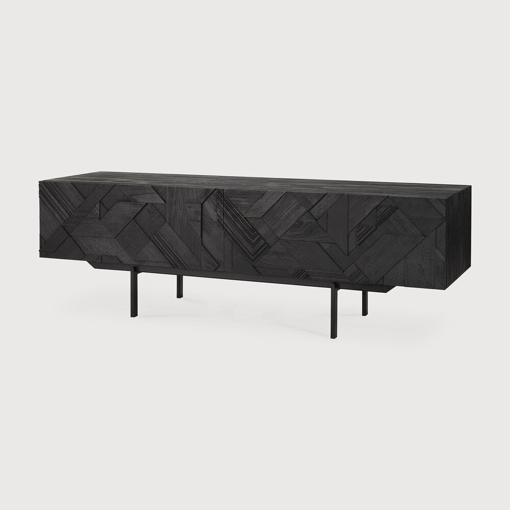 Ethnicraft Graphic TV Cupboard, FSC-certified solid wood furniture by Belgian brand