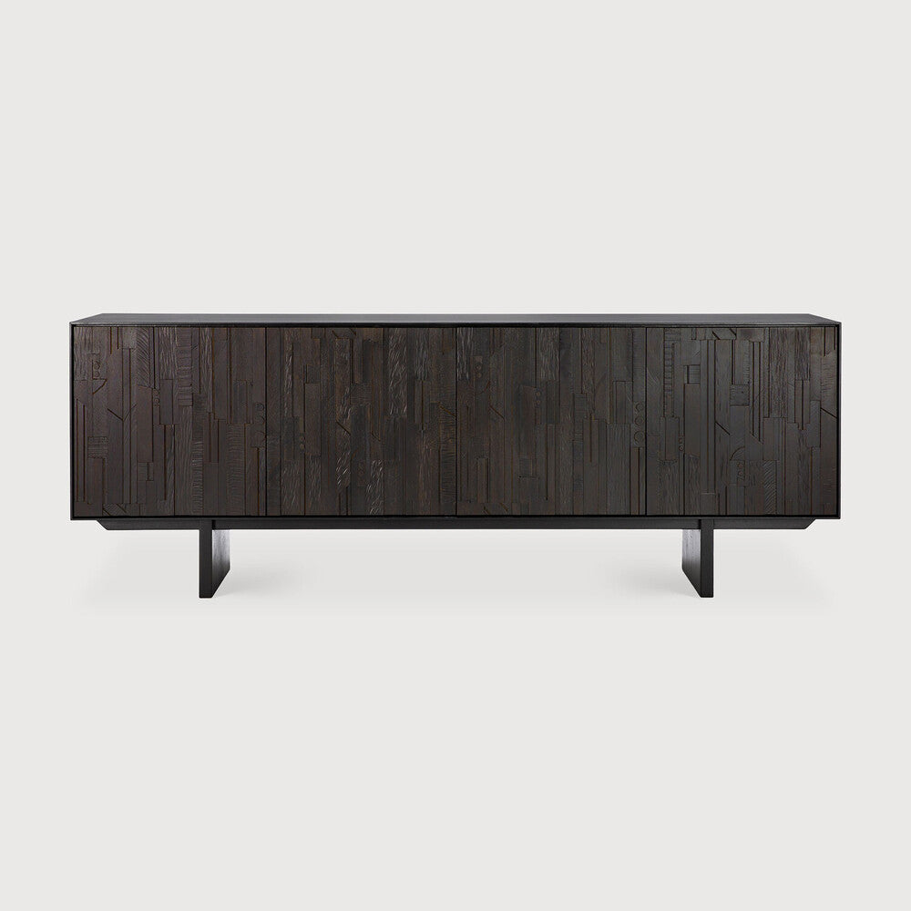 Ethnicraft Mosaic Sideboard, FSC-certified solid wood furniture by Belgian brand