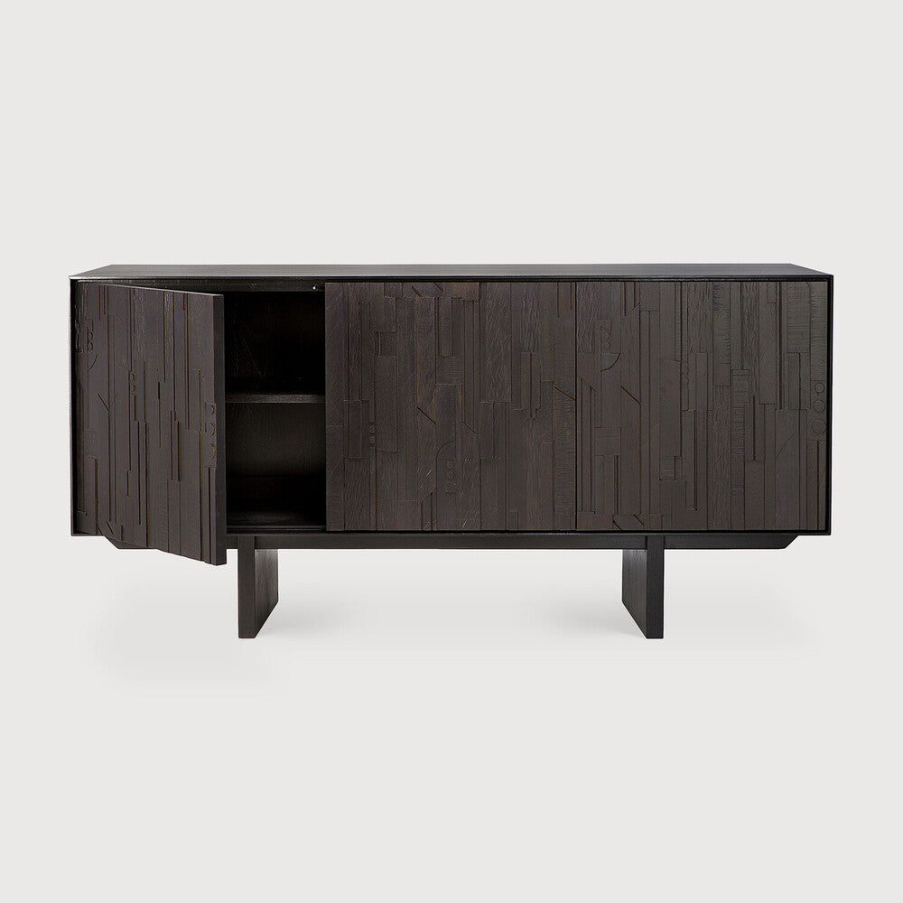 Ethnicraft Mosaic Sideboard, FSC-certified solid wood furniture by Belgian brand