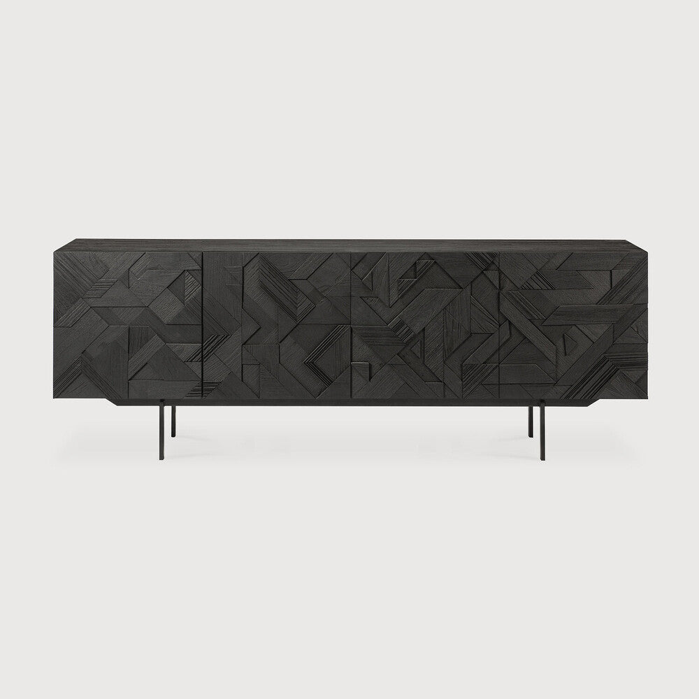 Ethnicraft Graphic Sideboard, FSC-certified solid wood furniture by Belgian brand