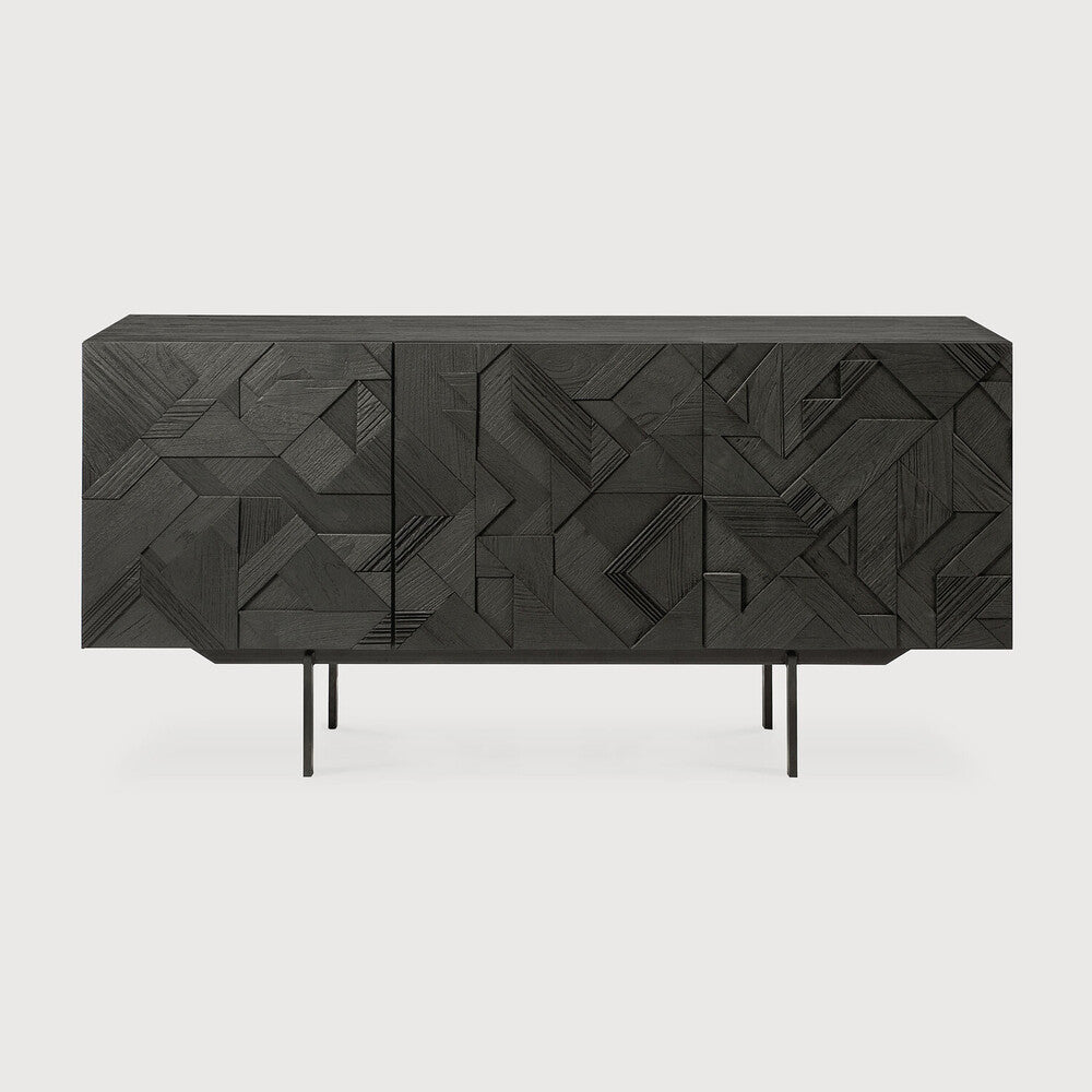 Ethnicraft Graphic Sideboard, FSC-certified solid wood furniture by Belgian brand