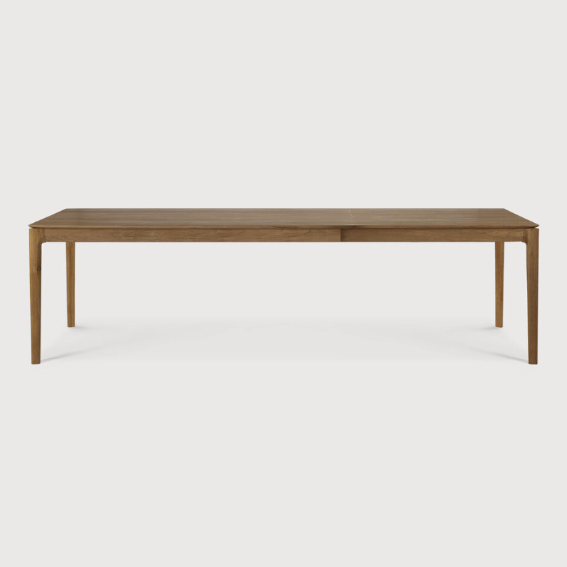 Ethnicraft Bok Extendable Dining Table, FSC-certified solid wood furniture by Belgian brand