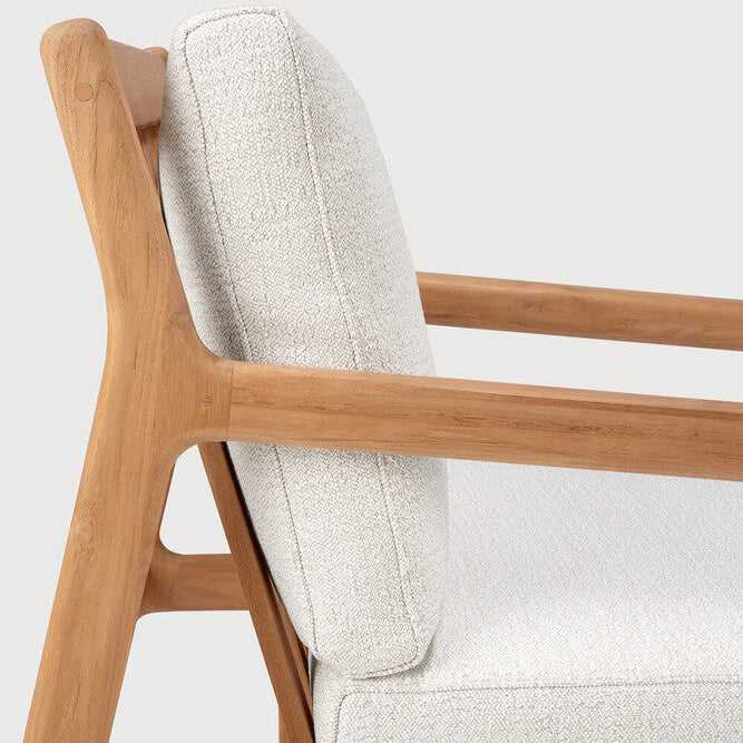 Ethnicraft Jack Outdoor Lounge Chair with FSC-certified solid wood frame, Belgian design