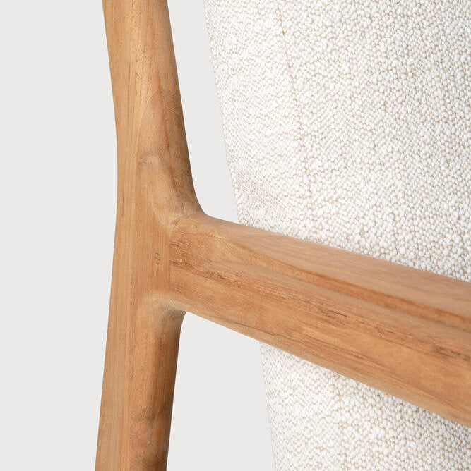 Ethnicraft Jack Outdoor Lounge Chair with FSC-certified solid wood frame, Belgian design