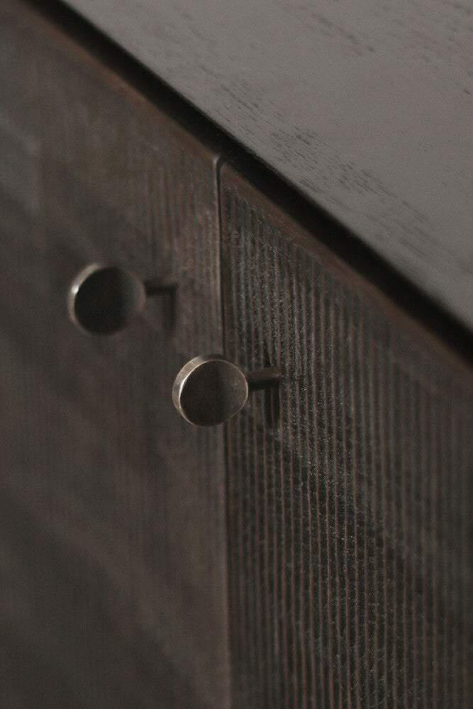 Ethnicraft Grooves Sideboard, FSC-certified solid wood furniture by Belgian brand