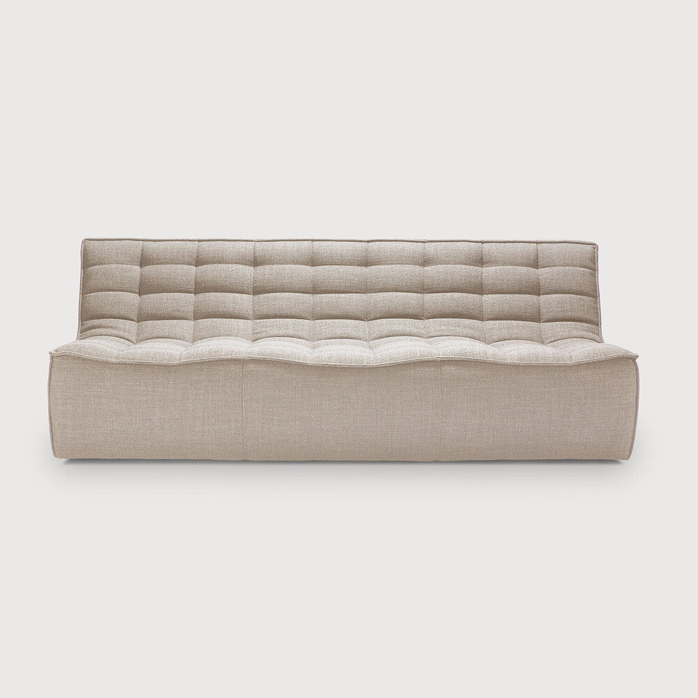 Ethnicraft N701 Three Seater, FSC-certified solid wood furniture by Belgian brand