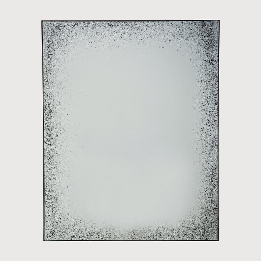 Ethnicraft Aged Wall Mirror with bronzed glass and Belgian craftsmanship
