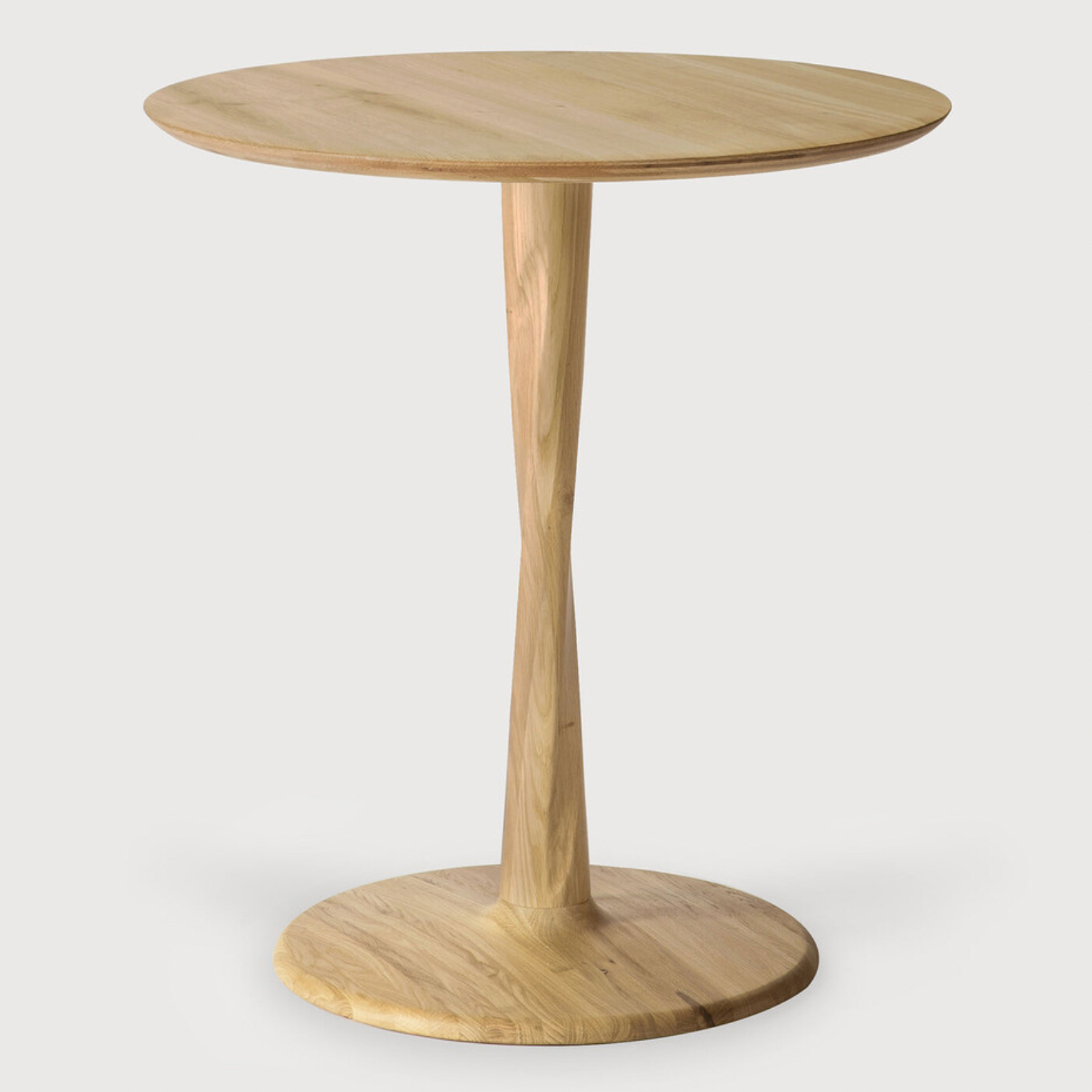 Ethnicraft Torsion Square Dining Table, FSC-certified solid wood furniture by Belgian brand
