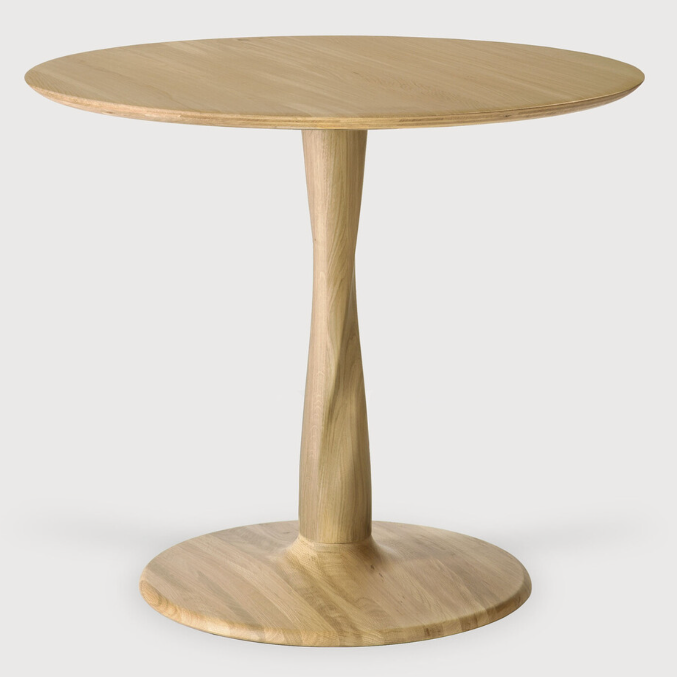 Ethnicraft Torsion Square Dining Table, FSC-certified solid wood furniture by Belgian brand