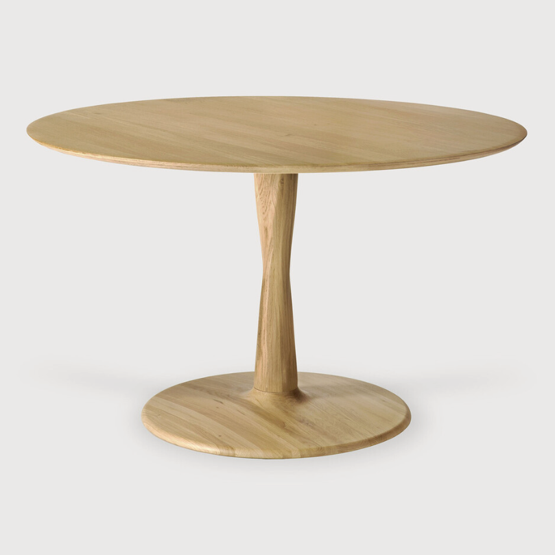 Ethnicraft Torsion Lounge Table, FSC-certified solid wood furniture by Belgian brand