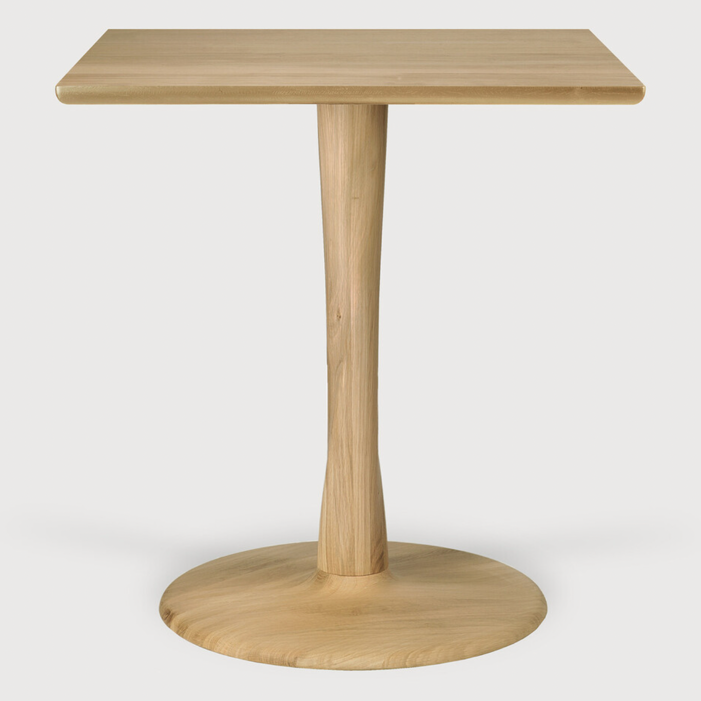 Ethnicraft Torsion Square Dining Table, FSC-certified solid wood furniture by Belgian brand