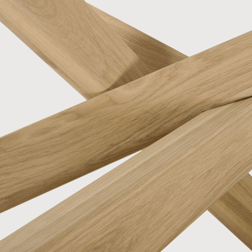 Ethnicraft Mikado Dining Table, FSC-certified solid wood furniture by Belgian brand