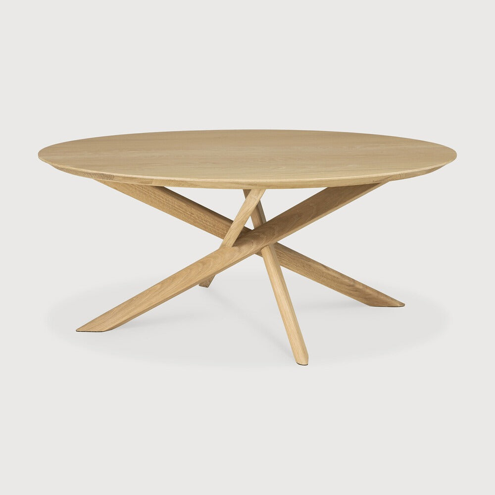 Ethnicraft Mikado Coffee Table, FSC-certified solid wood furniture by Belgian brand