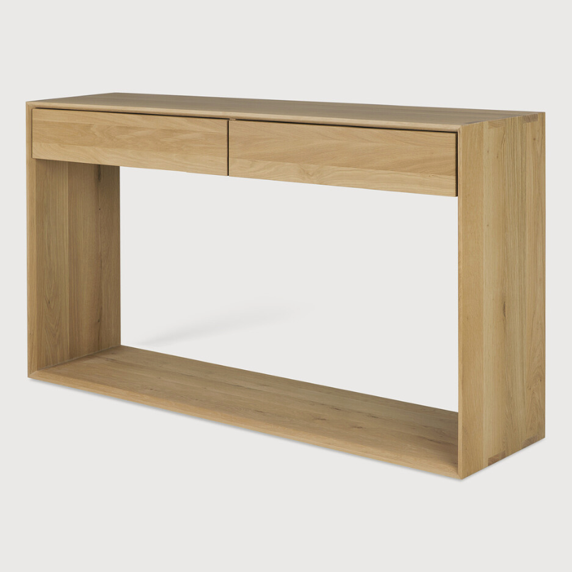 Ethnicraft Nordic Console, FSC-certified solid wood furniture by Belgian brand