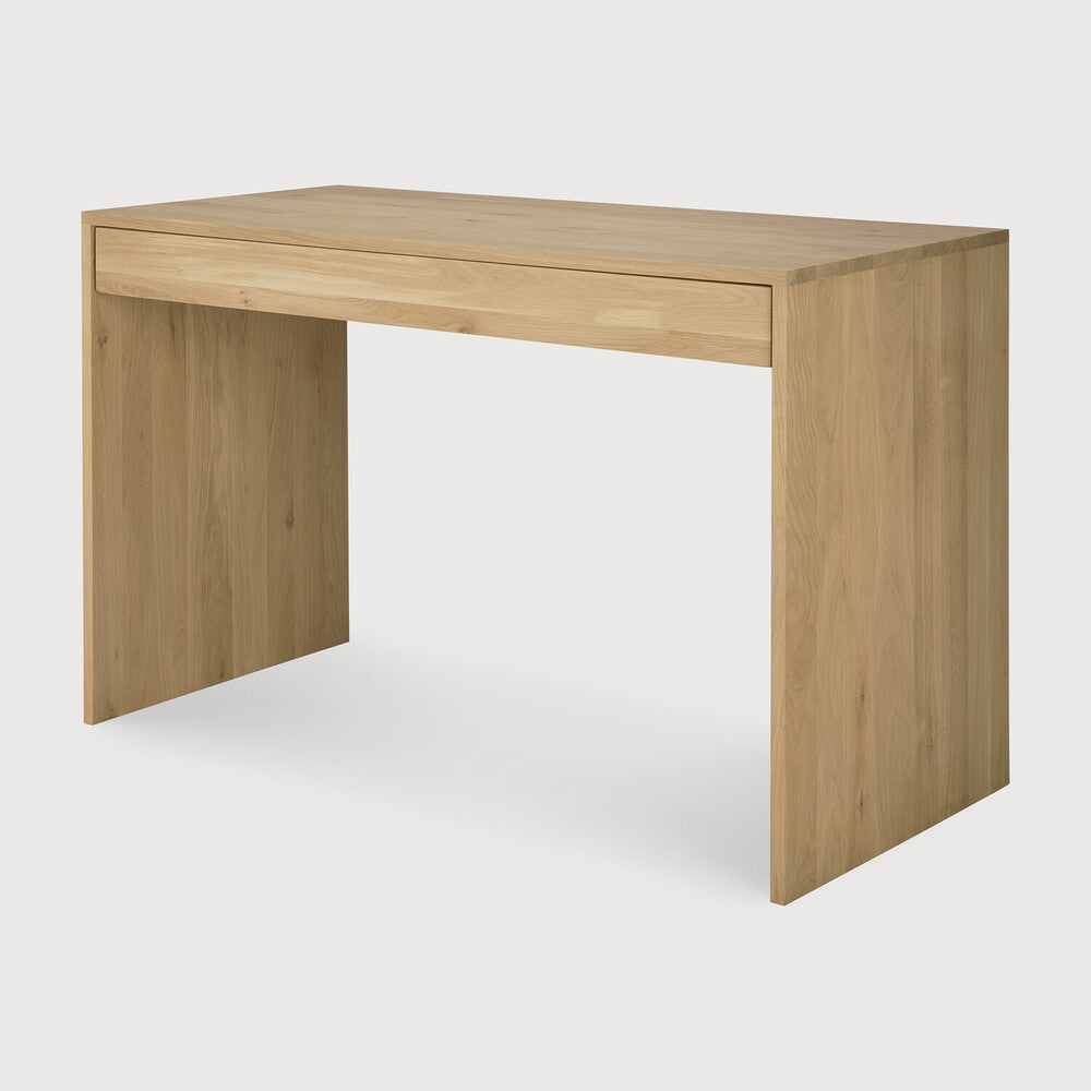 Ethnicraft Wave Desk, FSC-certified solid wood furniture by Belgian brand