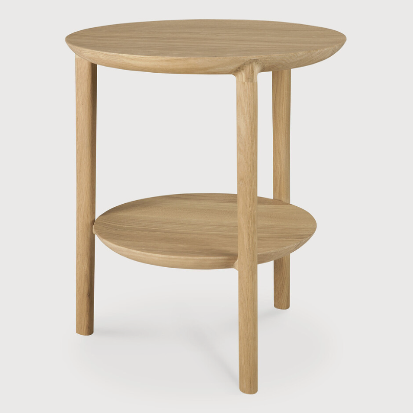 Ethnicraft Bok Side Table, FSC-certified solid wood furniture by Belgian brand