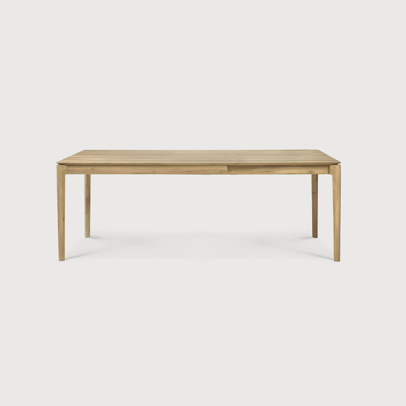 Ethnicraft Bok Extendable Dining Table, FSC-certified solid wood furniture by Belgian brand