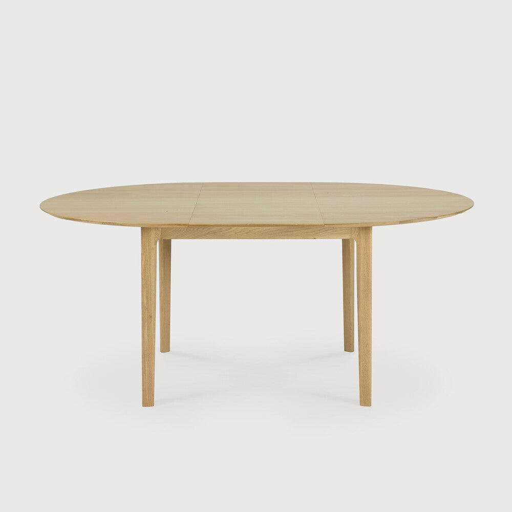Ethnicraft Bok Extendable Dining Table, FSC-certified solid wood furniture by Belgian brand