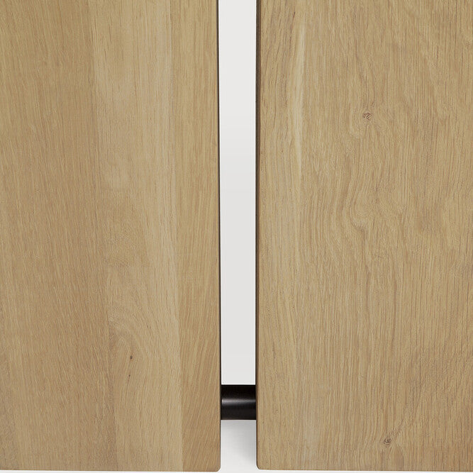 Ethnicraft Double Extendable Dining Table, FSC-certified solid wood furniture by Belgian brand