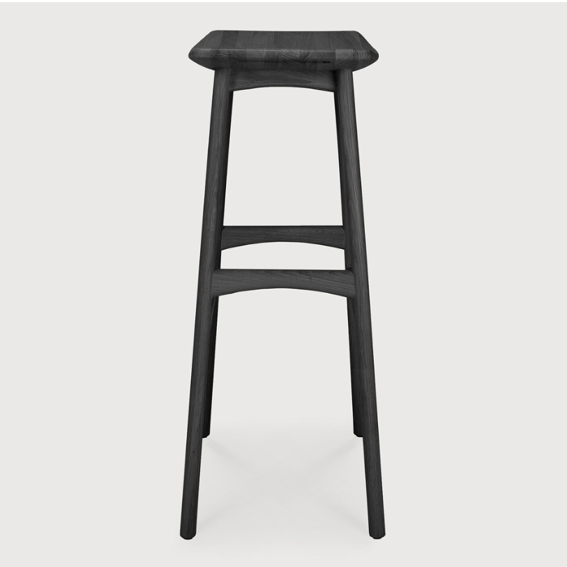 Ethnicraft Osso Stool, FSC-certified solid wood furniture by Belgian brand