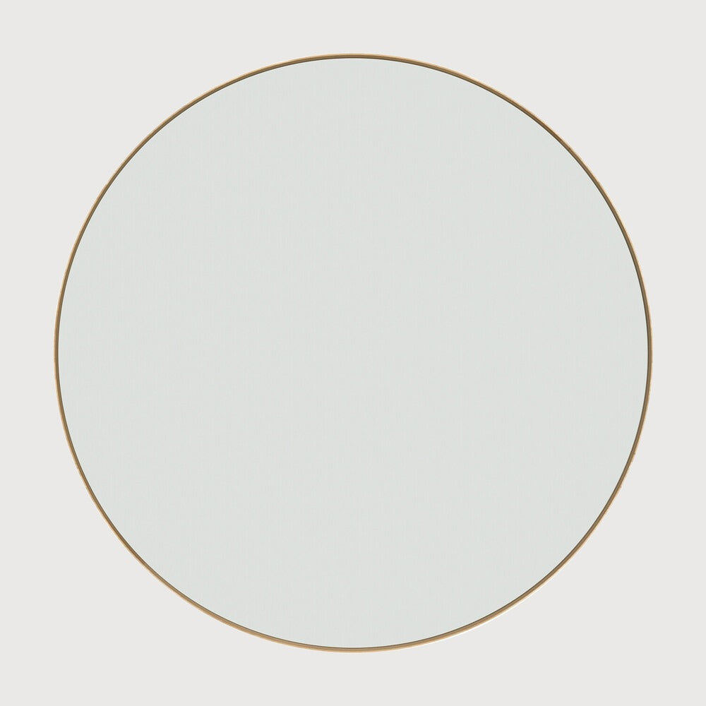 Ethnicraft Layers Wall Mirror with bronzed glass and Belgian craftsmanship