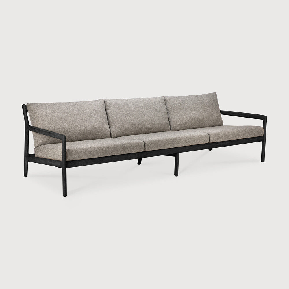 Ethnicraft Jack Outdoor 3 Seat Sofa with FSC-certified solid wood frame, Belgian design