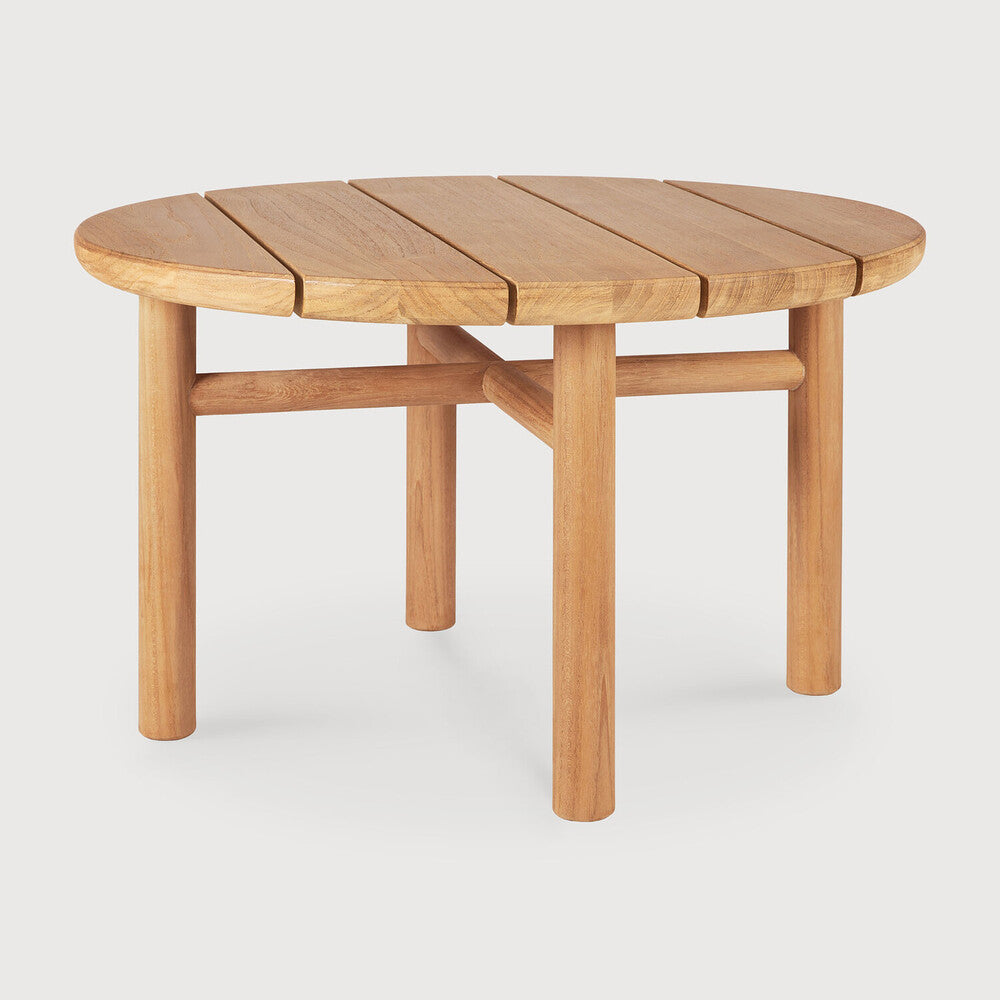 Ethnicraft Quatro Outdoor Side Table, FSC-certified solid wood furniture by Belgian brand