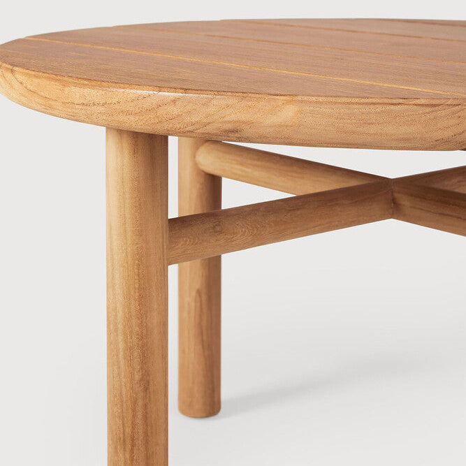 Ethnicraft Quatro Outdoor Coffee Table, FSC-certified solid wood furniture by Belgian brand