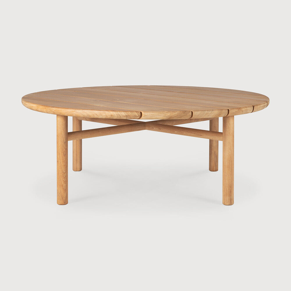 Ethnicraft Quatro Outdoor Coffee Table, FSC-certified solid wood furniture by Belgian brand