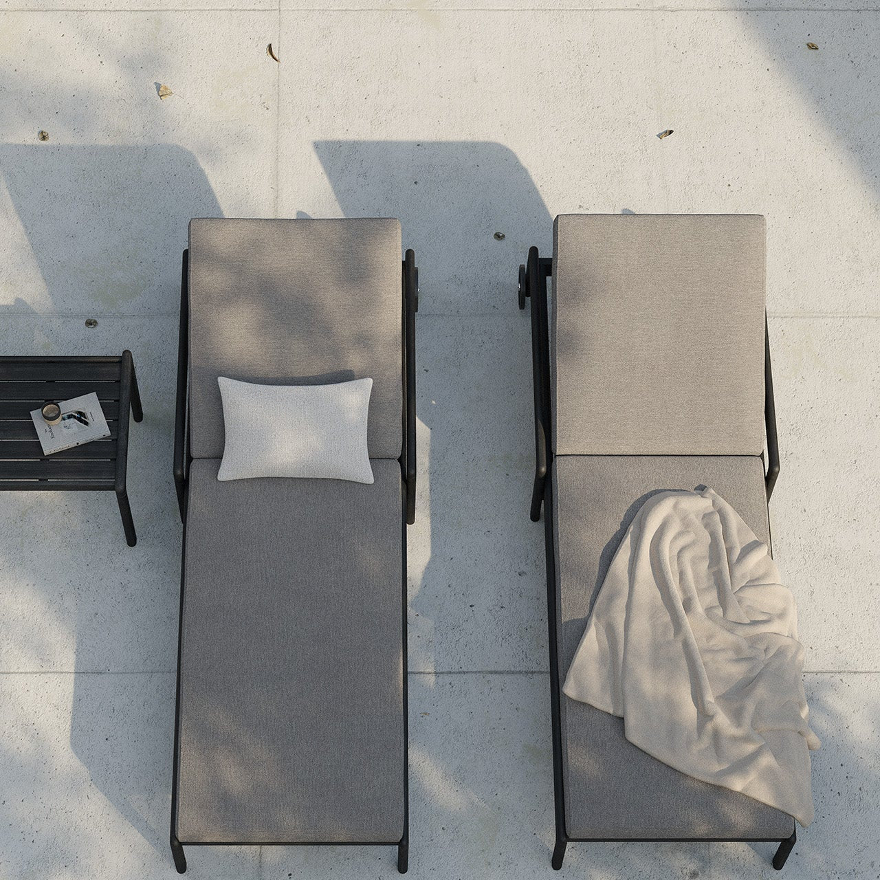 Ethnicraft Jack Outdoor Side Table, FSC-certified solid wood furniture by Belgian brand