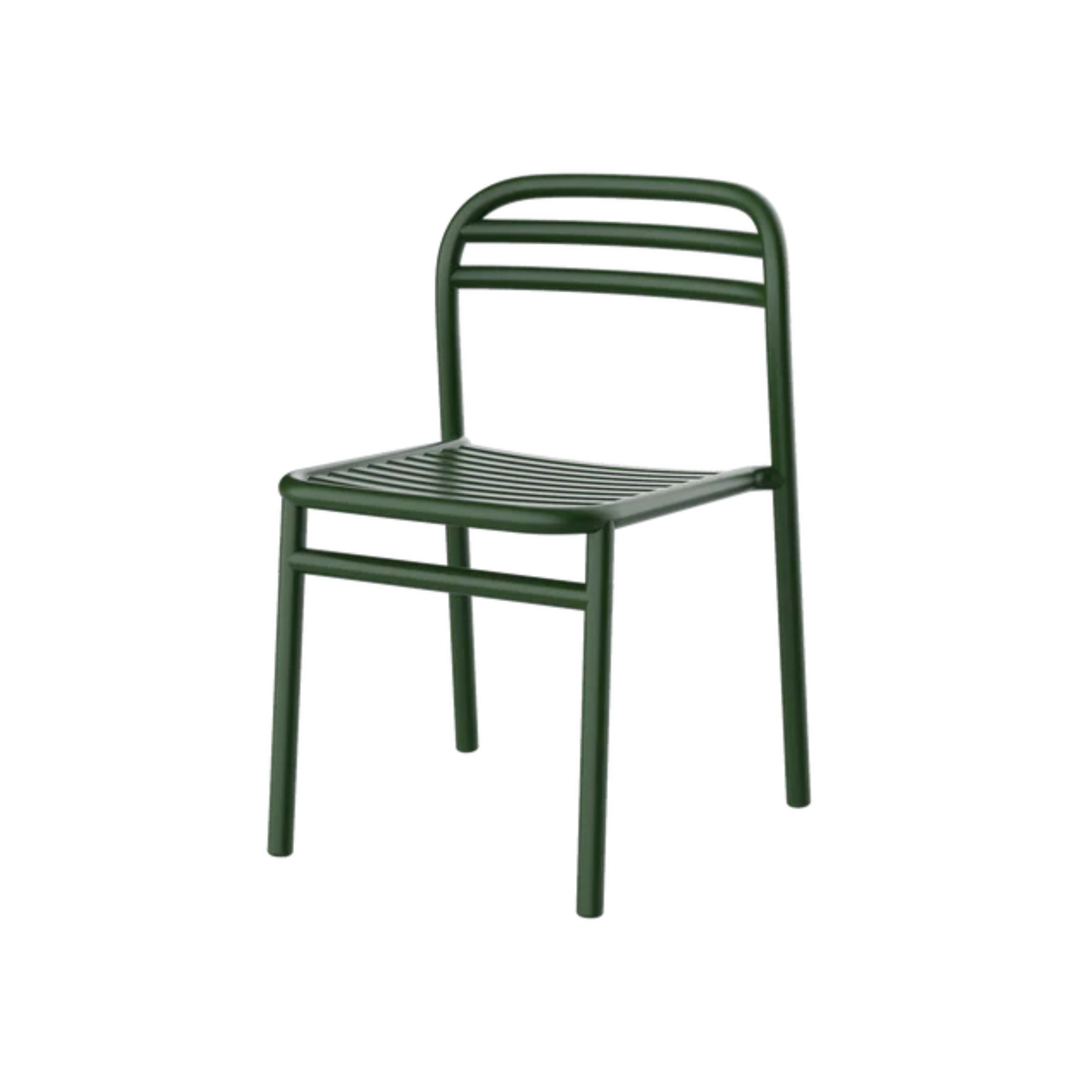 Cane-line Bliss Side Chair in Dark Green, no cushion, aluminum