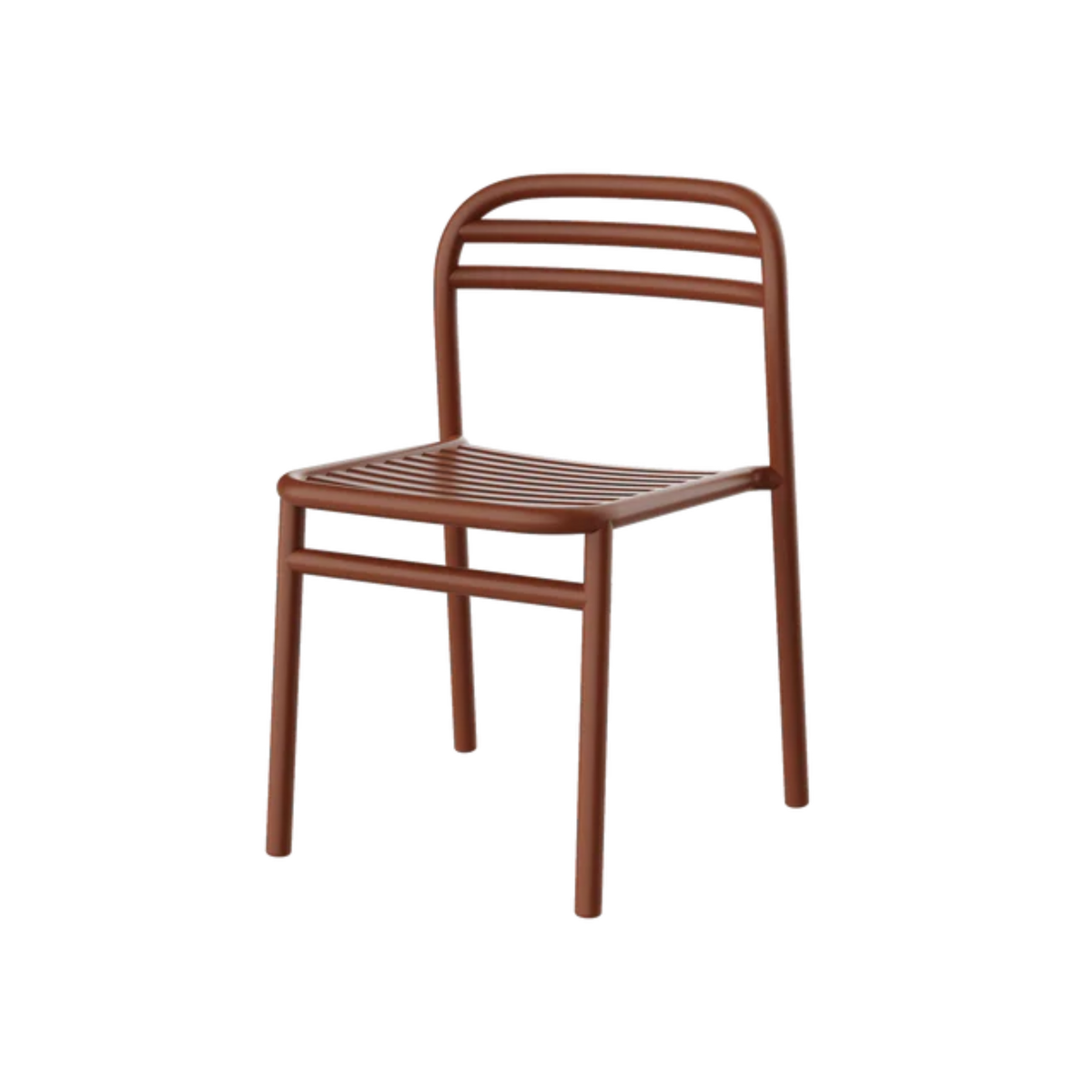 Cane-line Bliss Side Chair in Desert Red, no cushion, aluminum