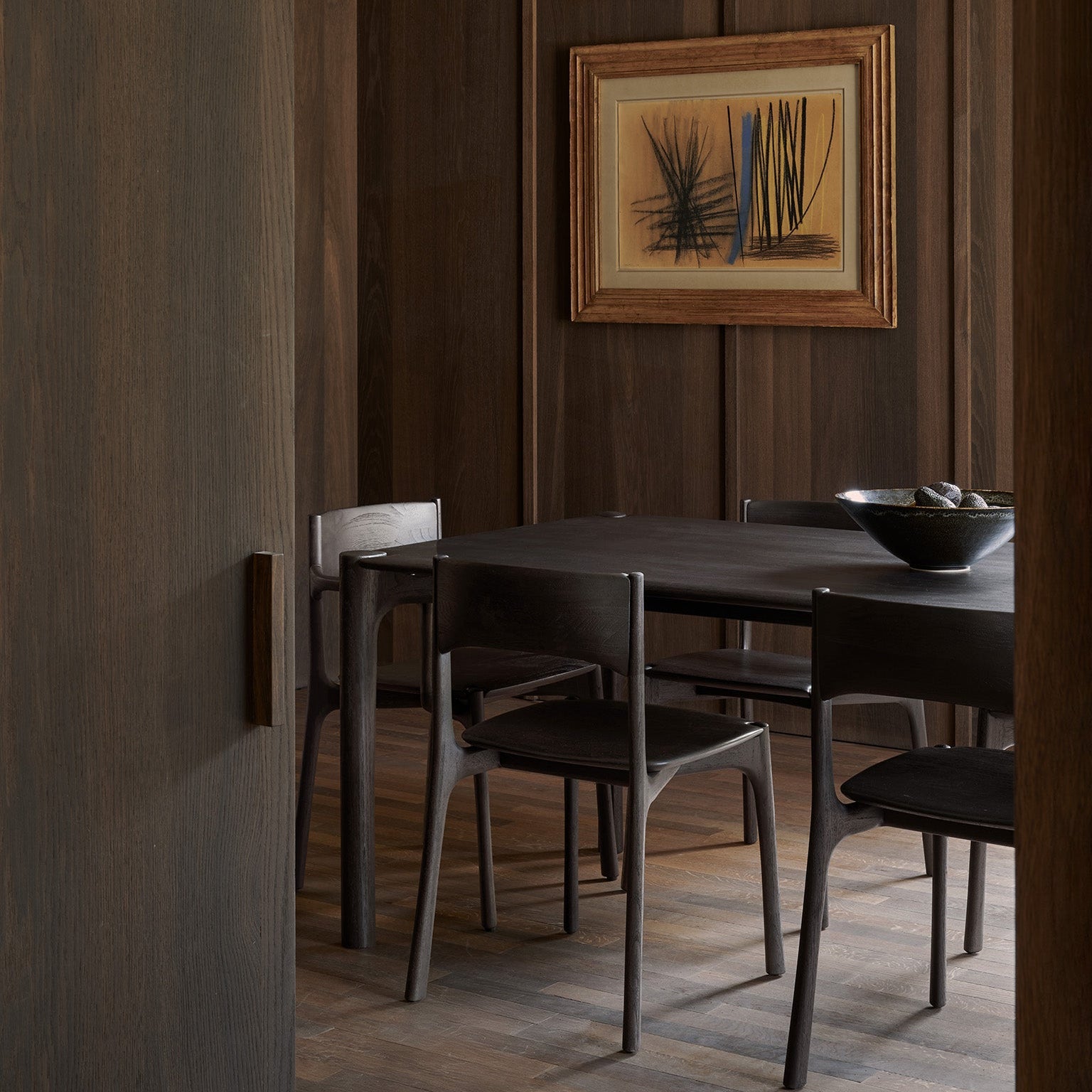 Ethnicraft PI Dining Table styled in a dining room
