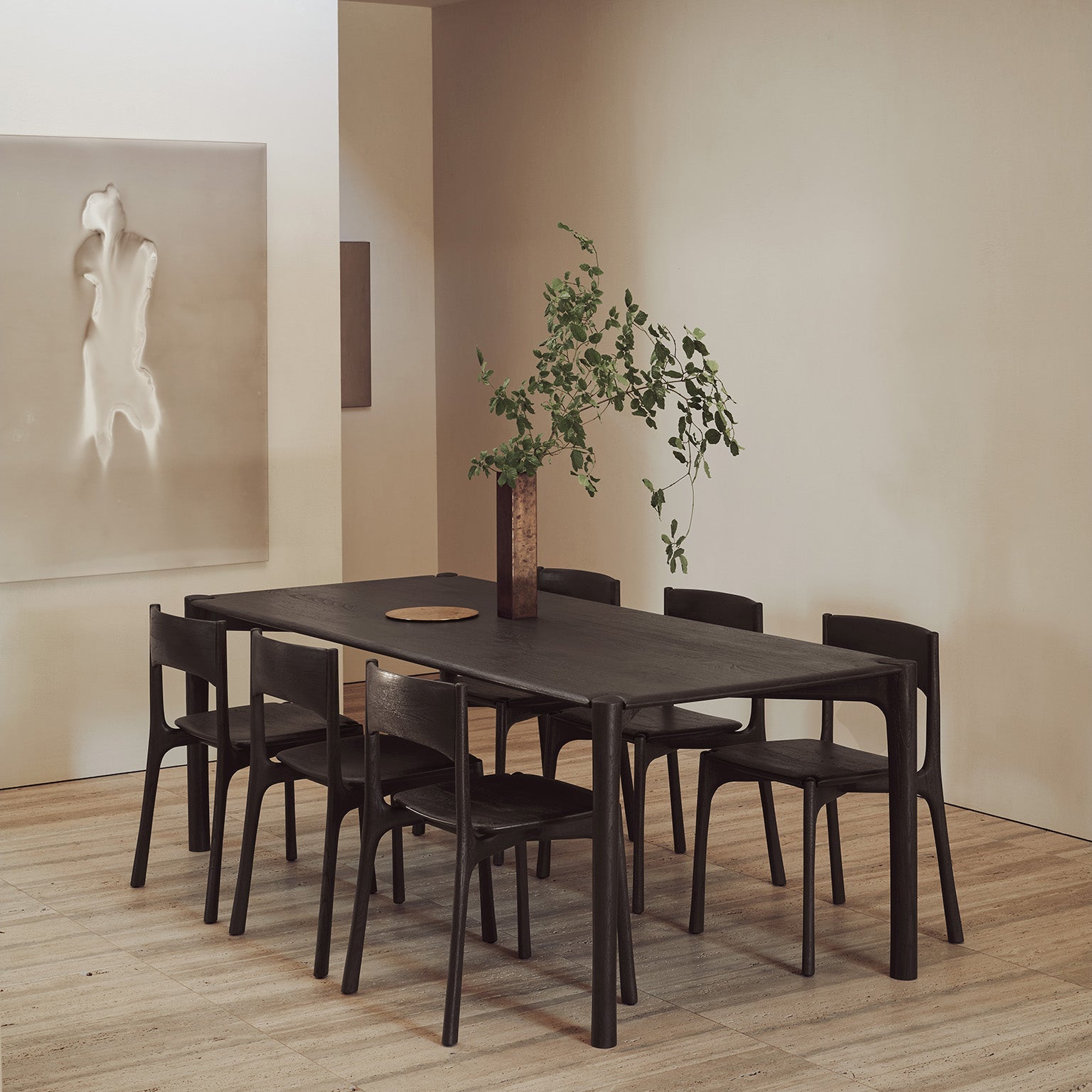 Ethnicraft PI Dining Table styled in a dining room