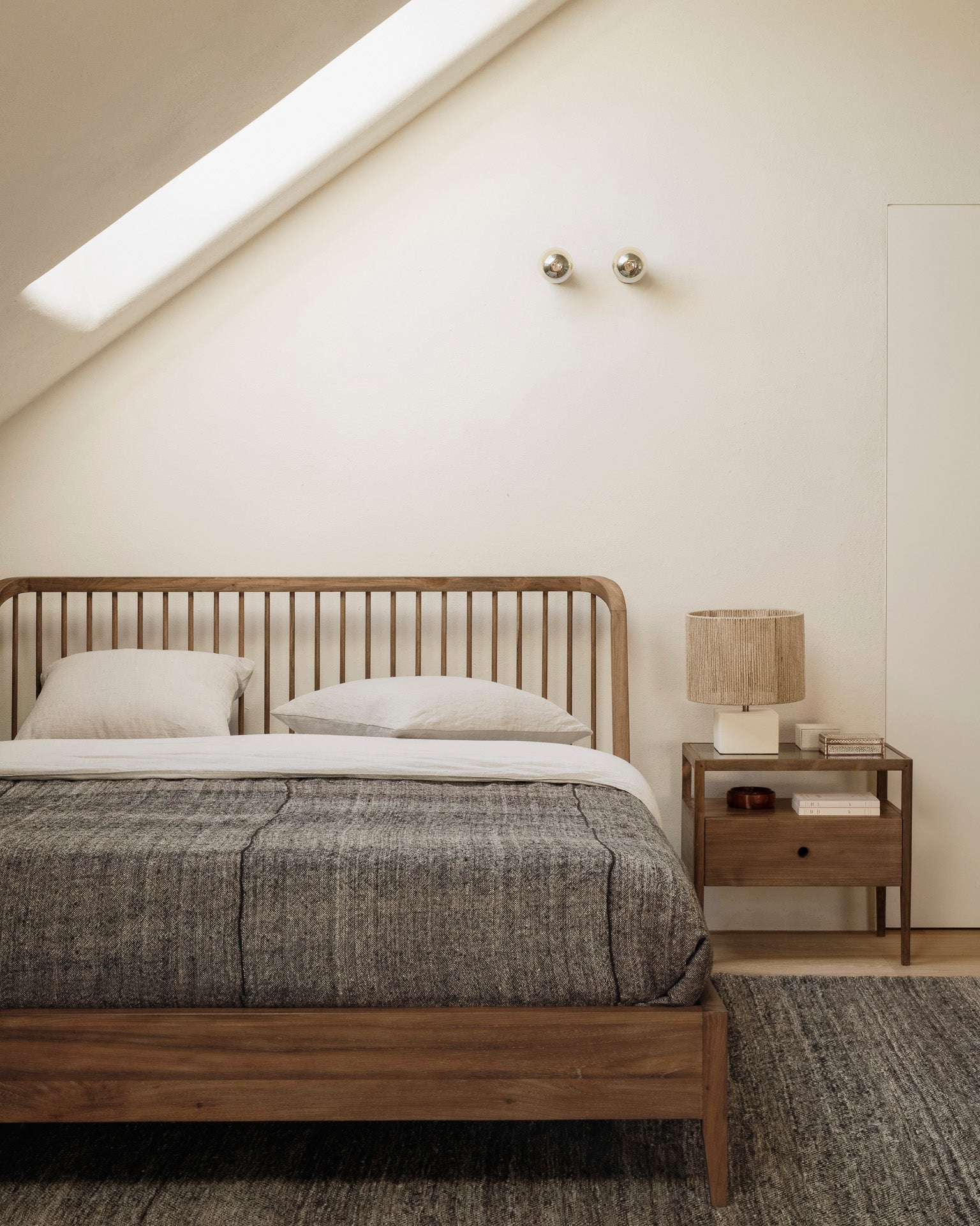 Reclaimed Teak Spindle Bed