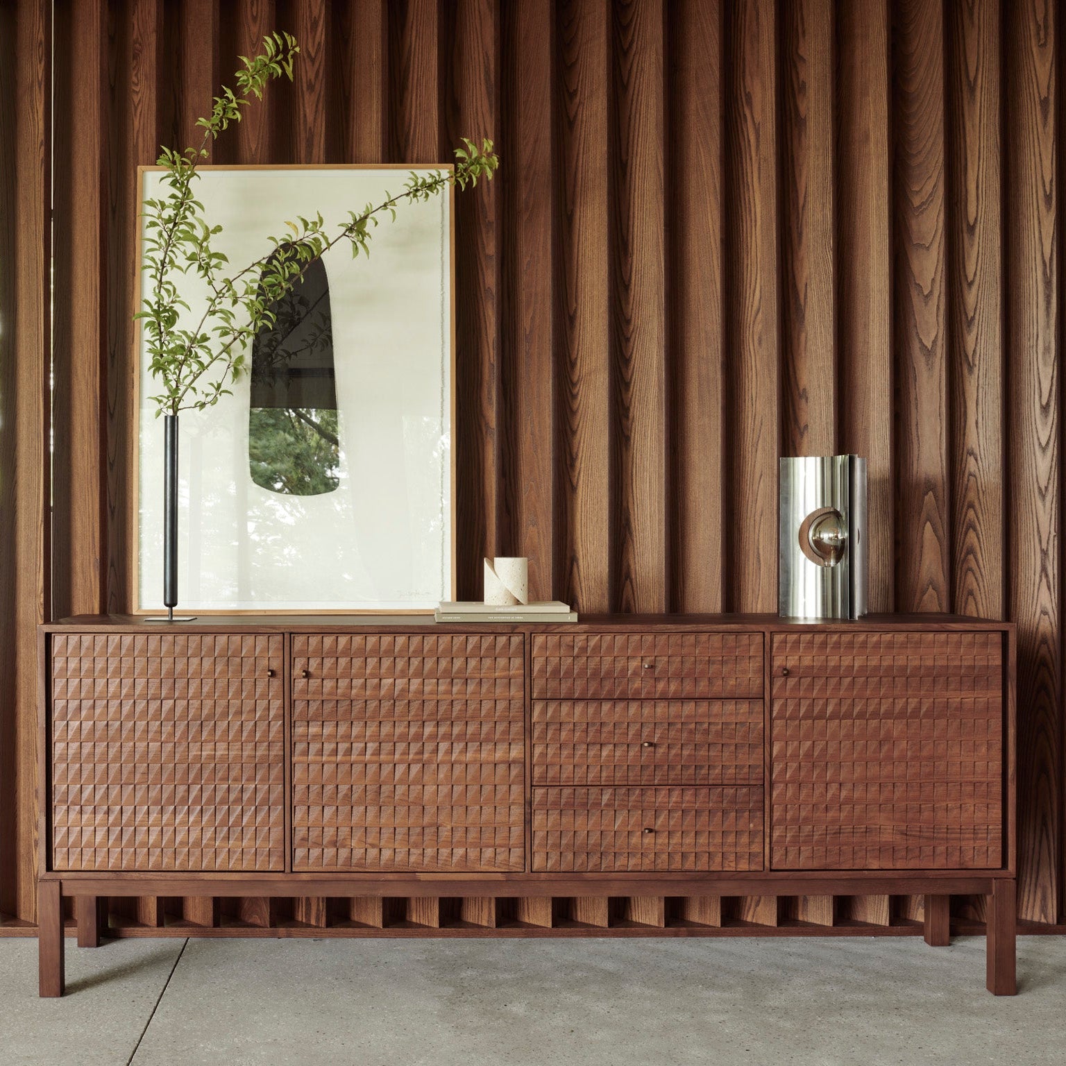 Ethnicraft Sono Sideboard, FSC-certified solid wood furniture by Belgian brand
