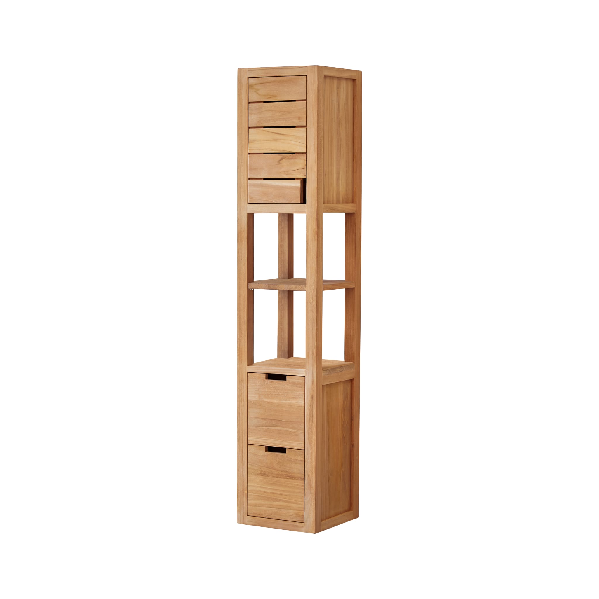 Serena teak bathroom cabinet, additional close-up detail