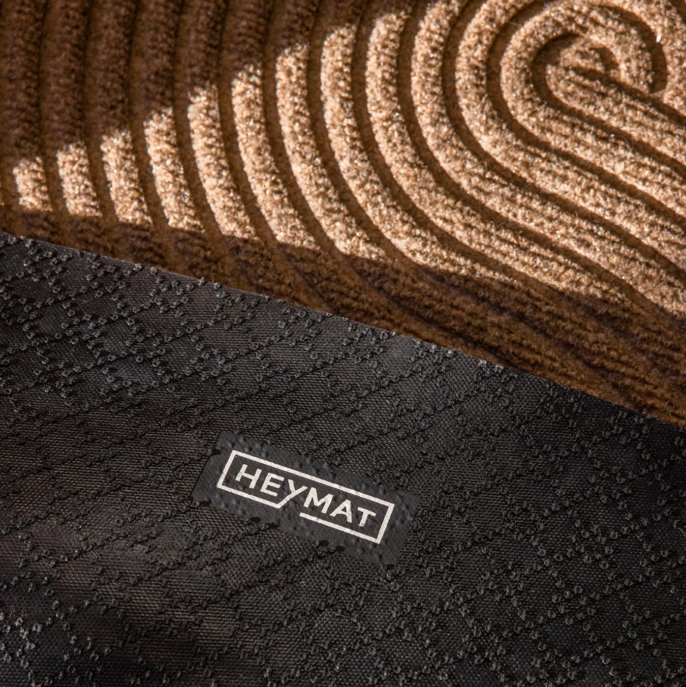Heymat Sand All Weather Doormat doormat in Sand Beige styled in an entryway, recycled PET yarn Norwegian design