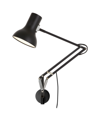 Anglepoise Type 75 Mini Wall Mounted Lamp on its Type Range wall bracket, aluminum shade and arms