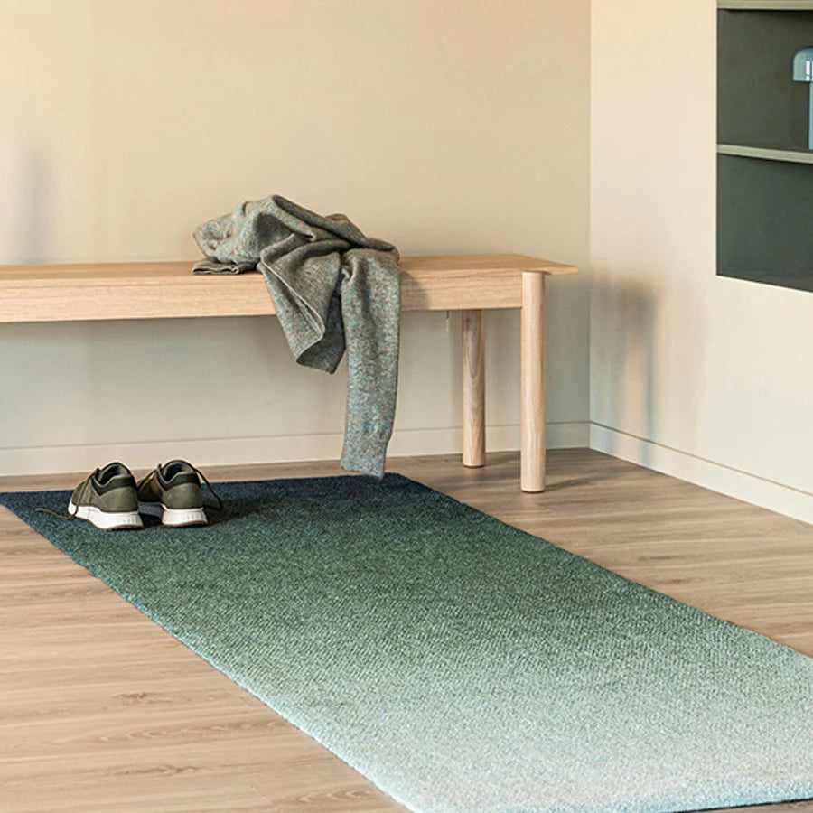 Heymat Dis Doormat in Ocean, recycled PET yarn doormat, Norwegian sustainable design