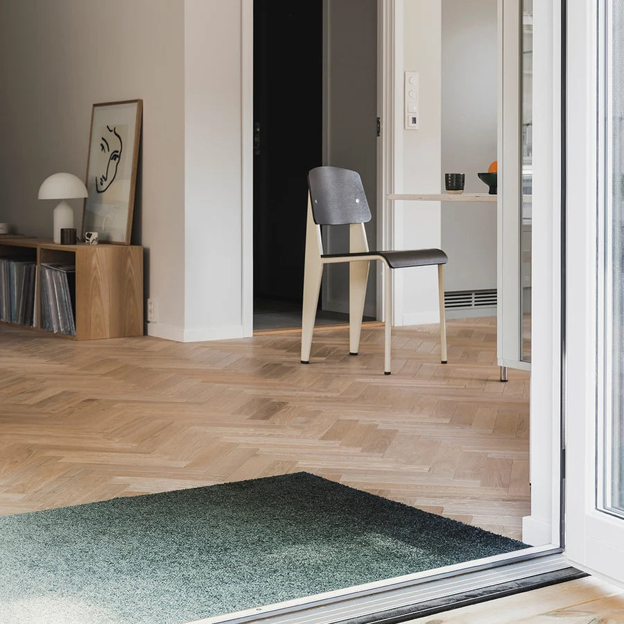 Heymat Dis Doormat in Ocean, recycled PET yarn doormat, Norwegian sustainable design