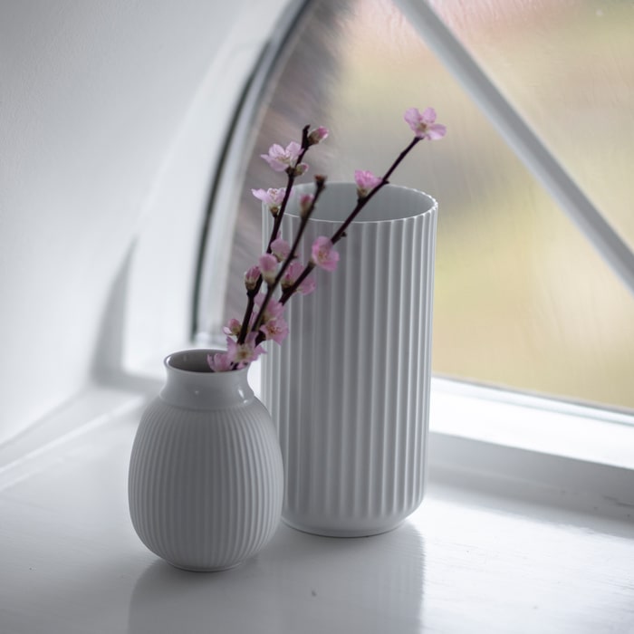 Lyngby Porcelain White Vases