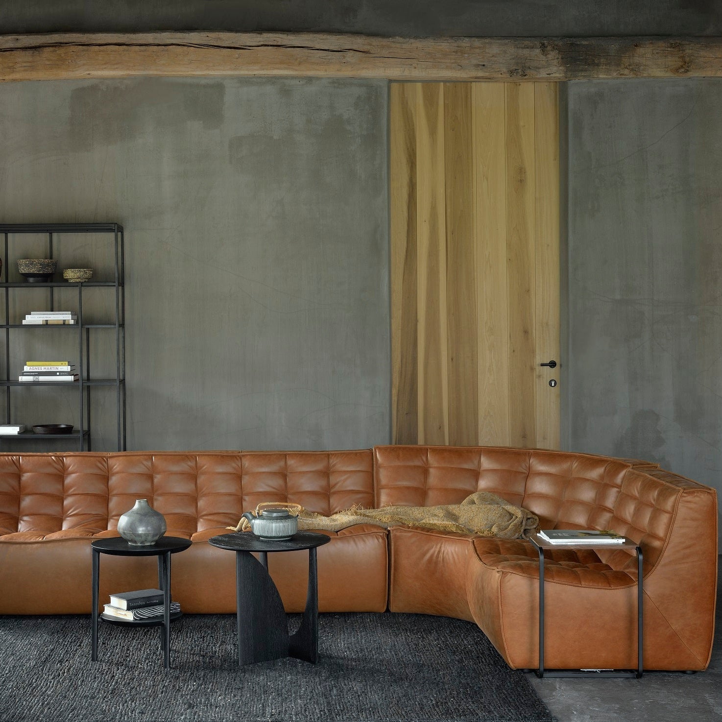 Ethnicraft N701 Round Corner, FSC-certified solid wood furniture by Belgian brand