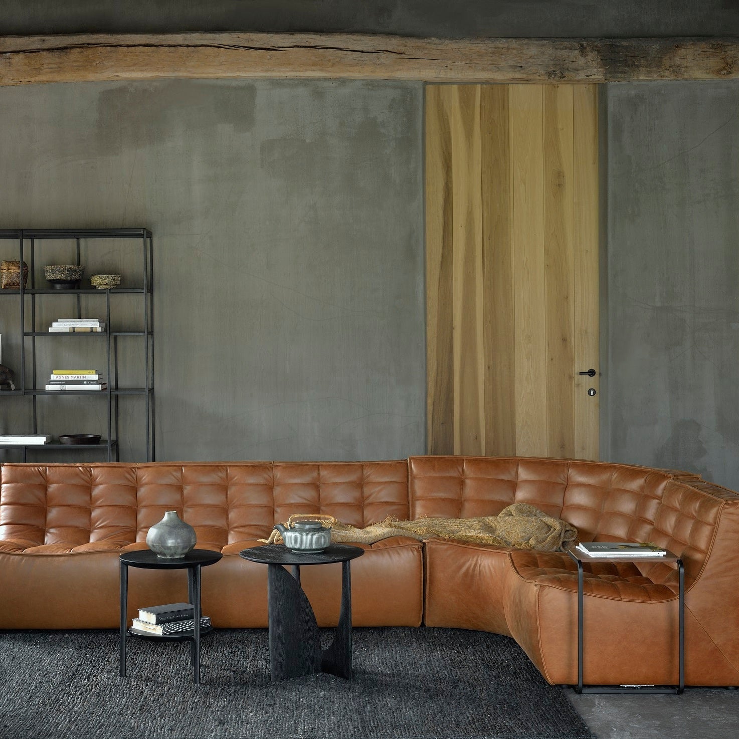 Ethnicraft N701 Round Corner, FSC-certified solid wood furniture by Belgian brand