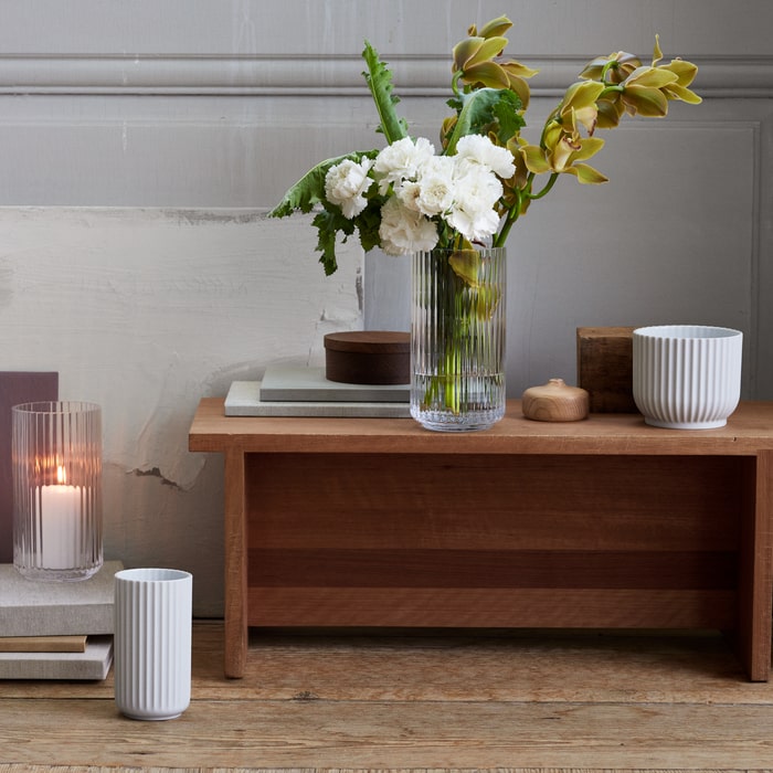 Lyngby Porcelain Glass Vases