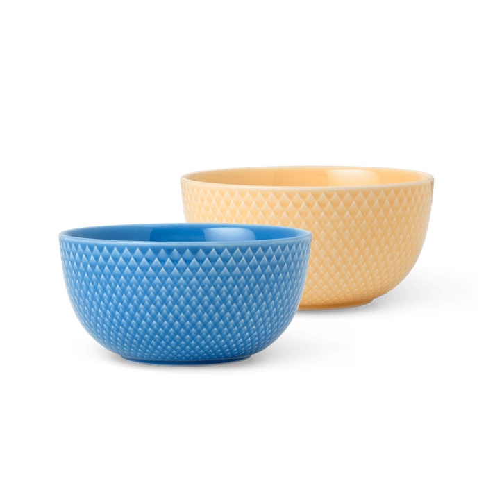 Lyngby Porcelain Rhombe Color Bowls