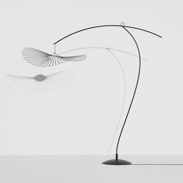 Petite Friture Vertigo Nova Floor Lamp in black and white, designed by Constance Guisset